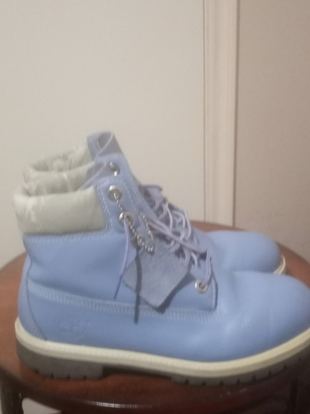 Timberland Blue Waterproof Leather Boots Men's Sz. 6 / Women's 7.5